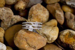 Two-tone Yellow & White Diamond Ring