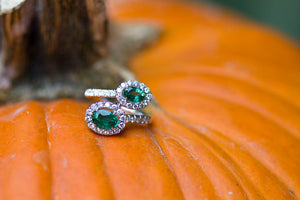 Double Emerald Ring